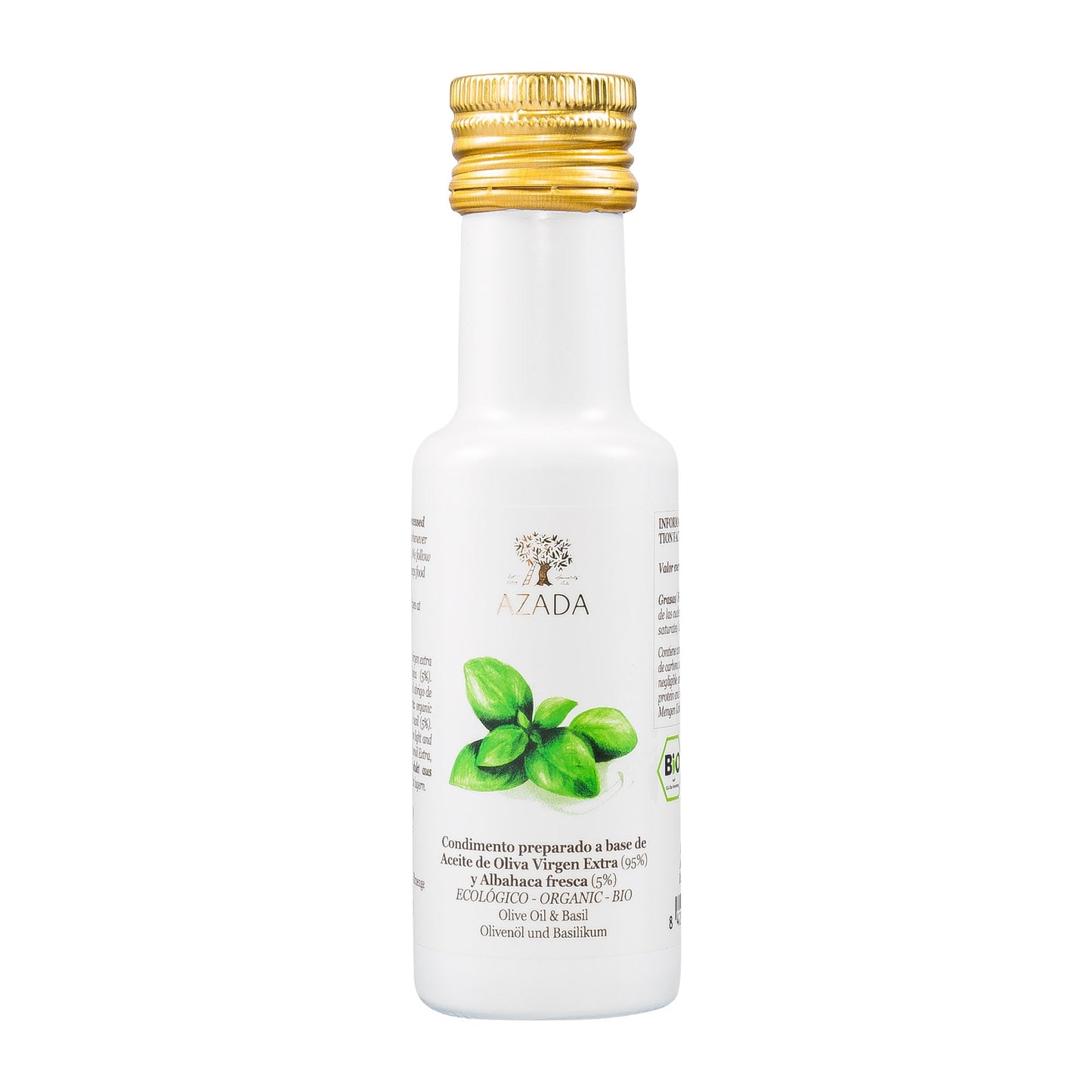 Azada Olivenöl mit Basilikum 100ml
