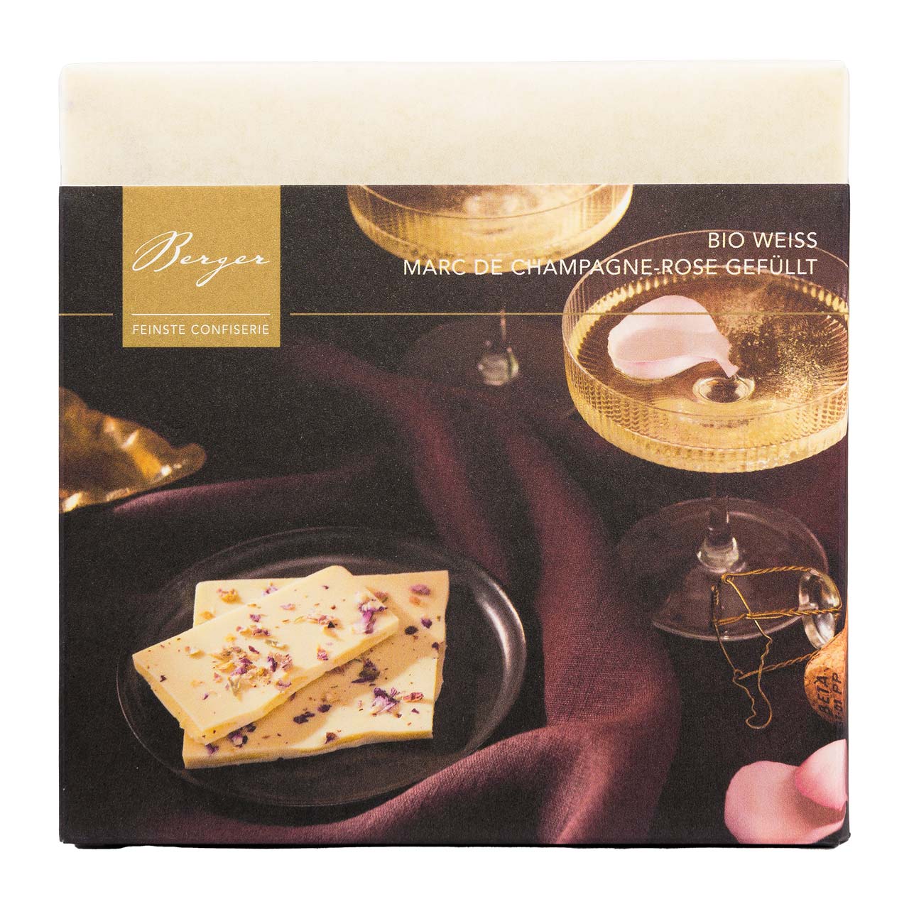 Berger Schokolade Marc de Champagne Rose