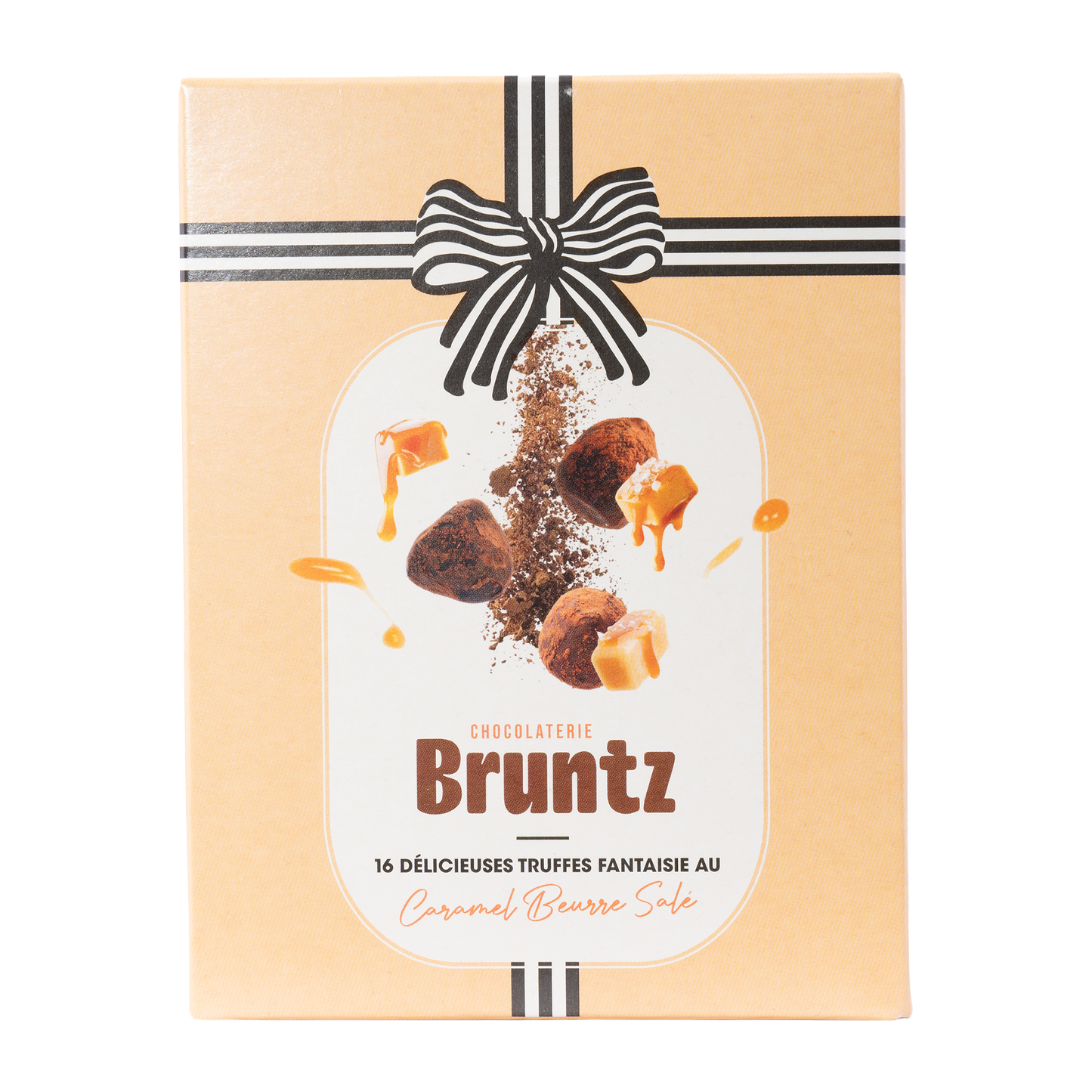 Bruntz Kakaokonfekt mit gesalzenem Karamell – 100 g Schachtel
