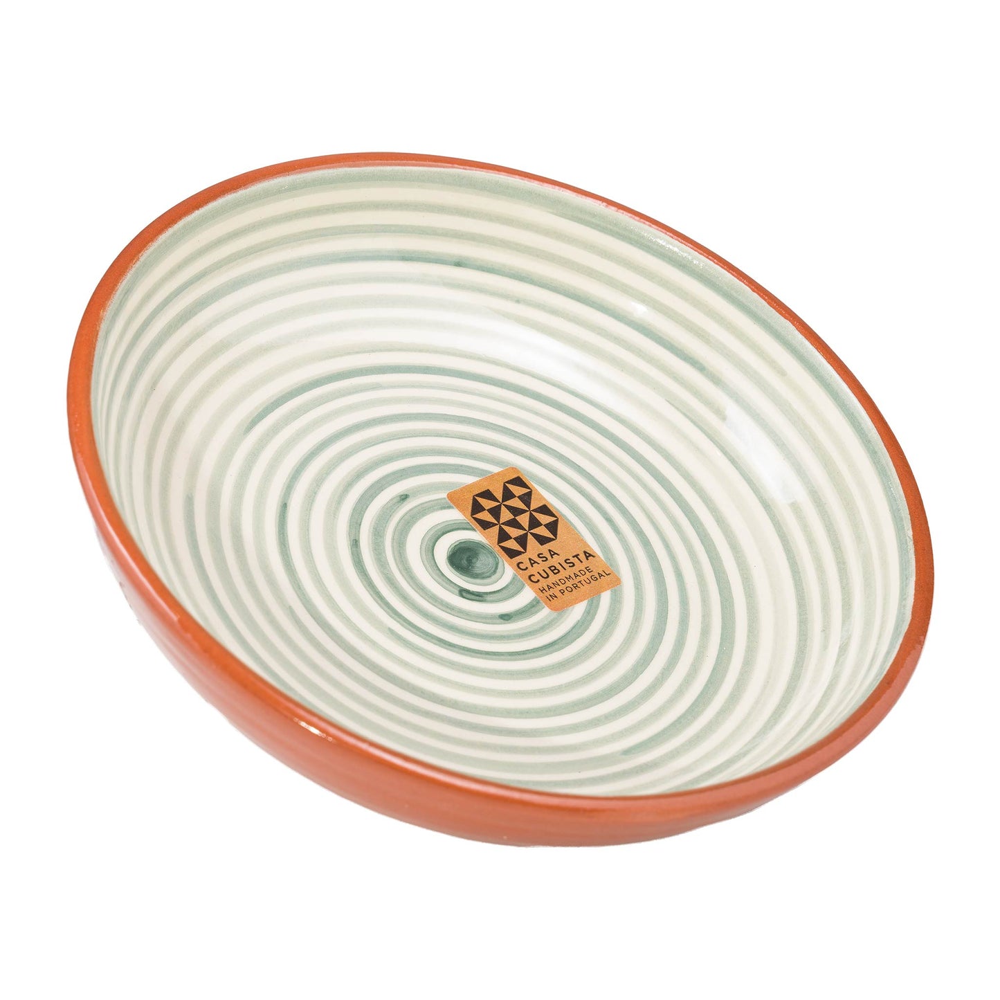 Keramikschale mittel fine stripes sage