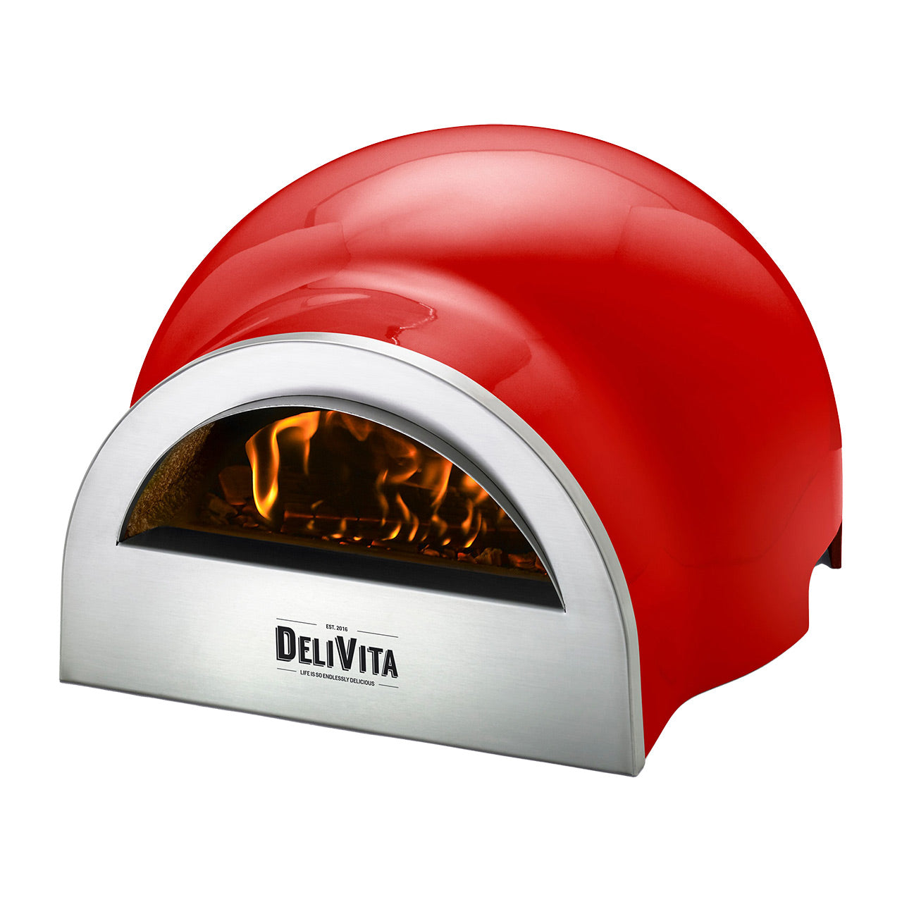 DeliVita Kuppel Pizzaofen Chilli Red Rot