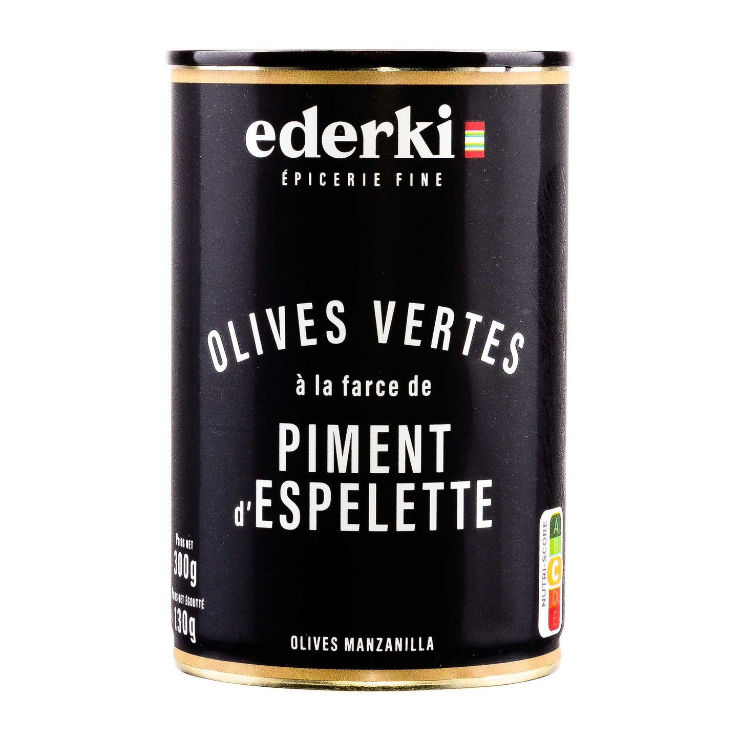 Ederki grüne Oliven mit Piment d'Espelette