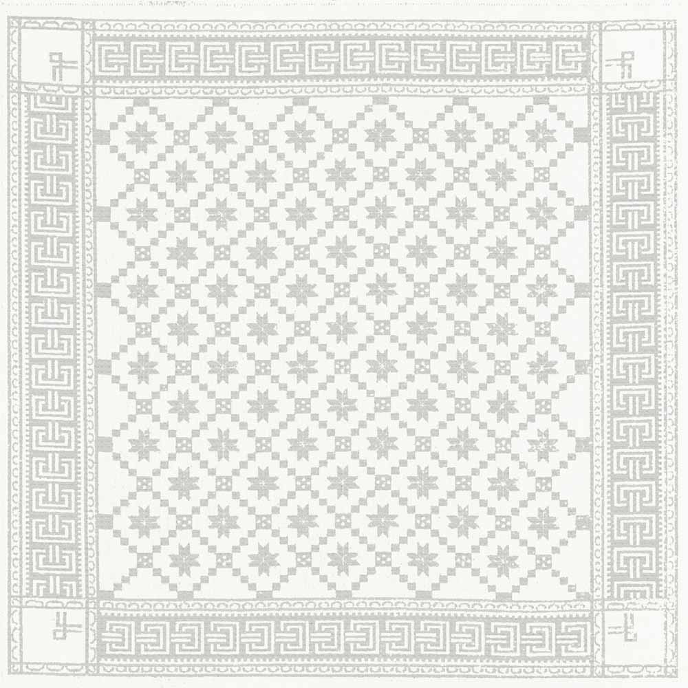 Ekelund Attebladrose Mitteldecke 80x80cm