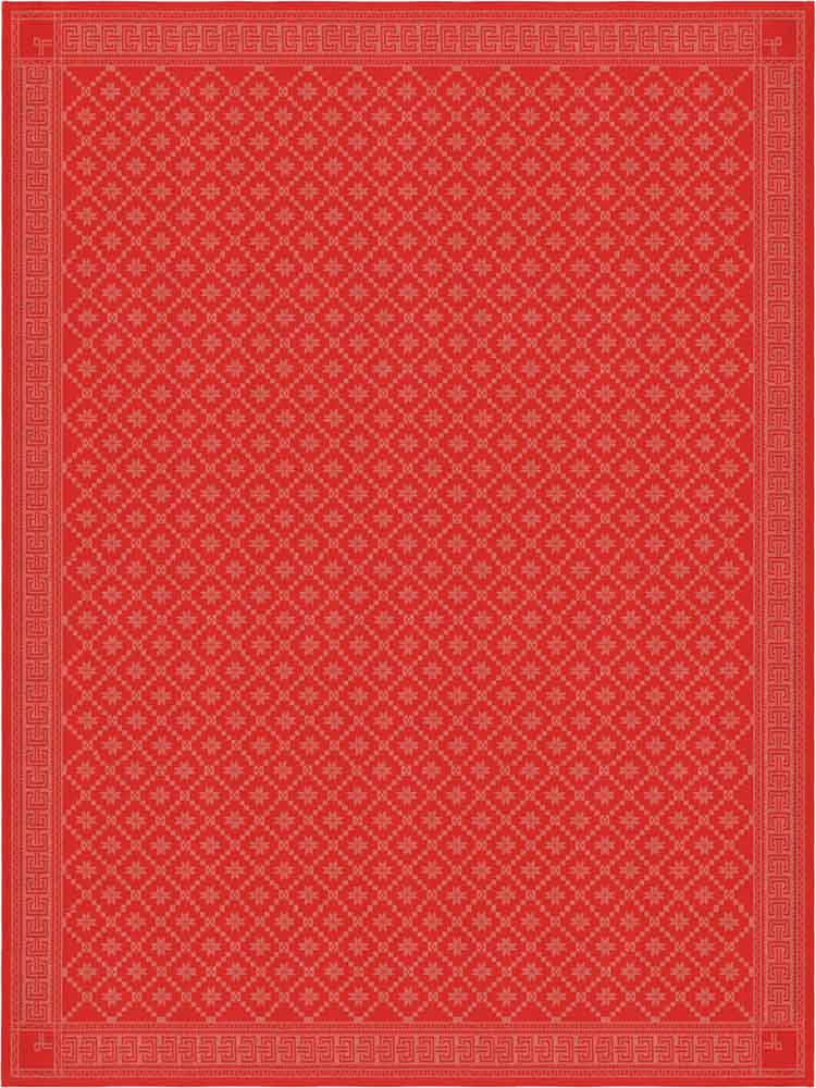 Ekelund Attebladrose Tischdecke rot 150x260cm