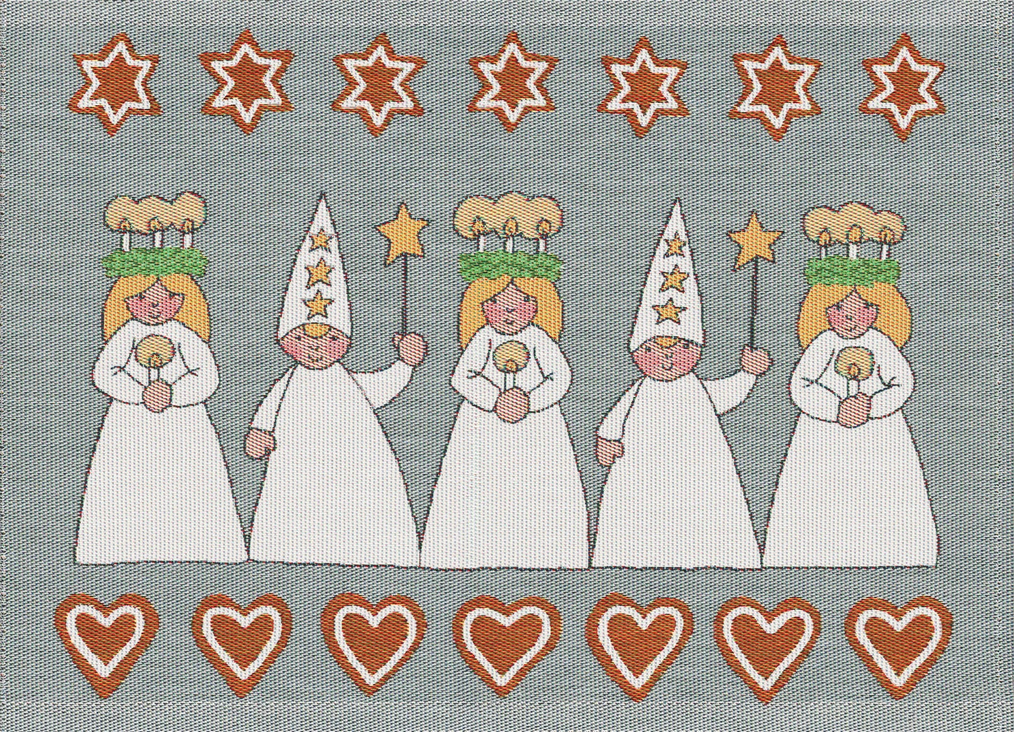 Ekelund Luciamorgon Tischset 35x48 mit Lucia-Motiv, Design Betty Svensson