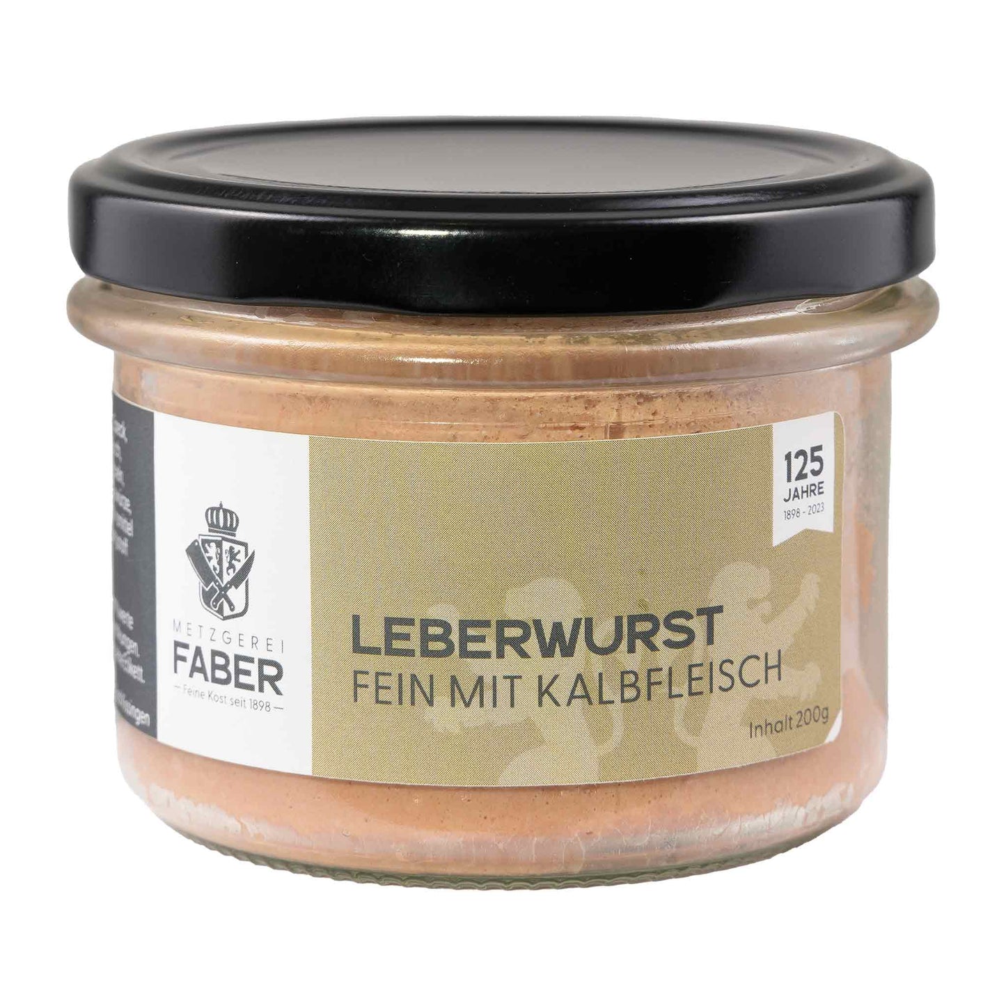 Faber Feinkost Leberwurst mit Kalbfleisch 200g
