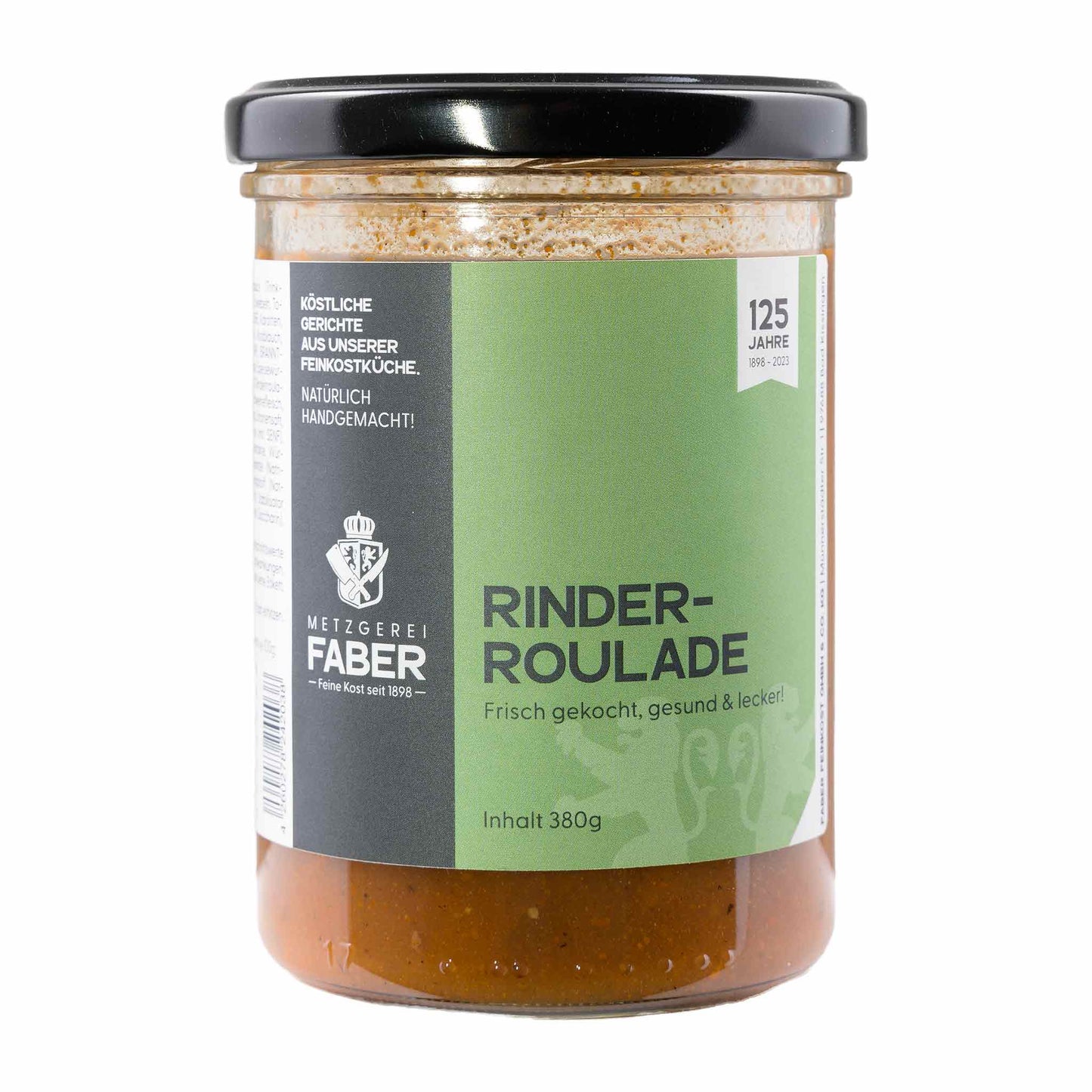Faber Feinkost Rinderroulade in Bratenjus
