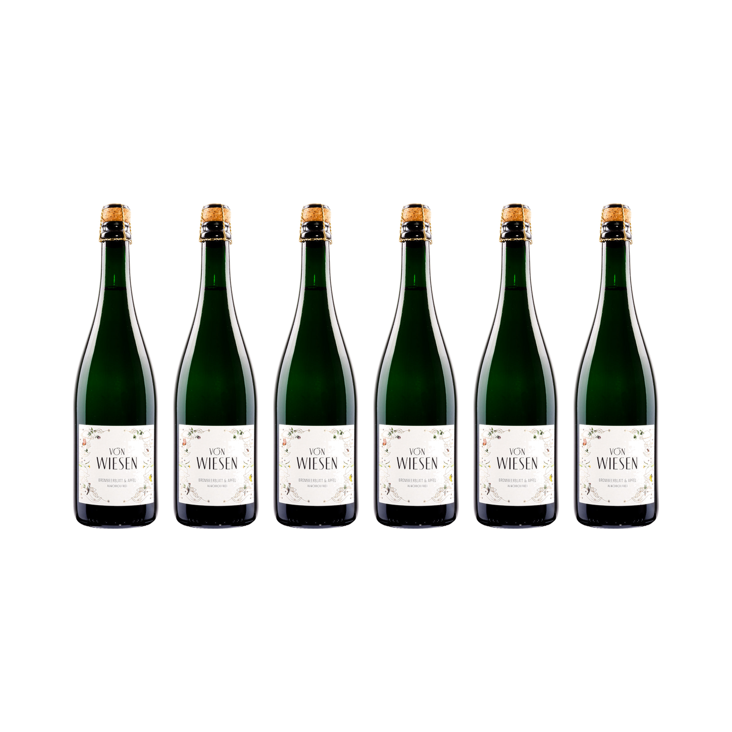 Brombeerblatt & Apfel – alkoholfrei — 6× 750 ml