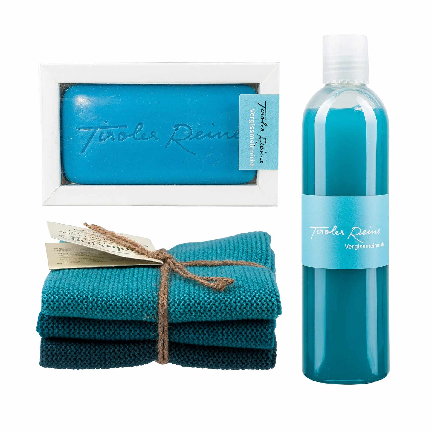 Geschenkset blaue Wellen