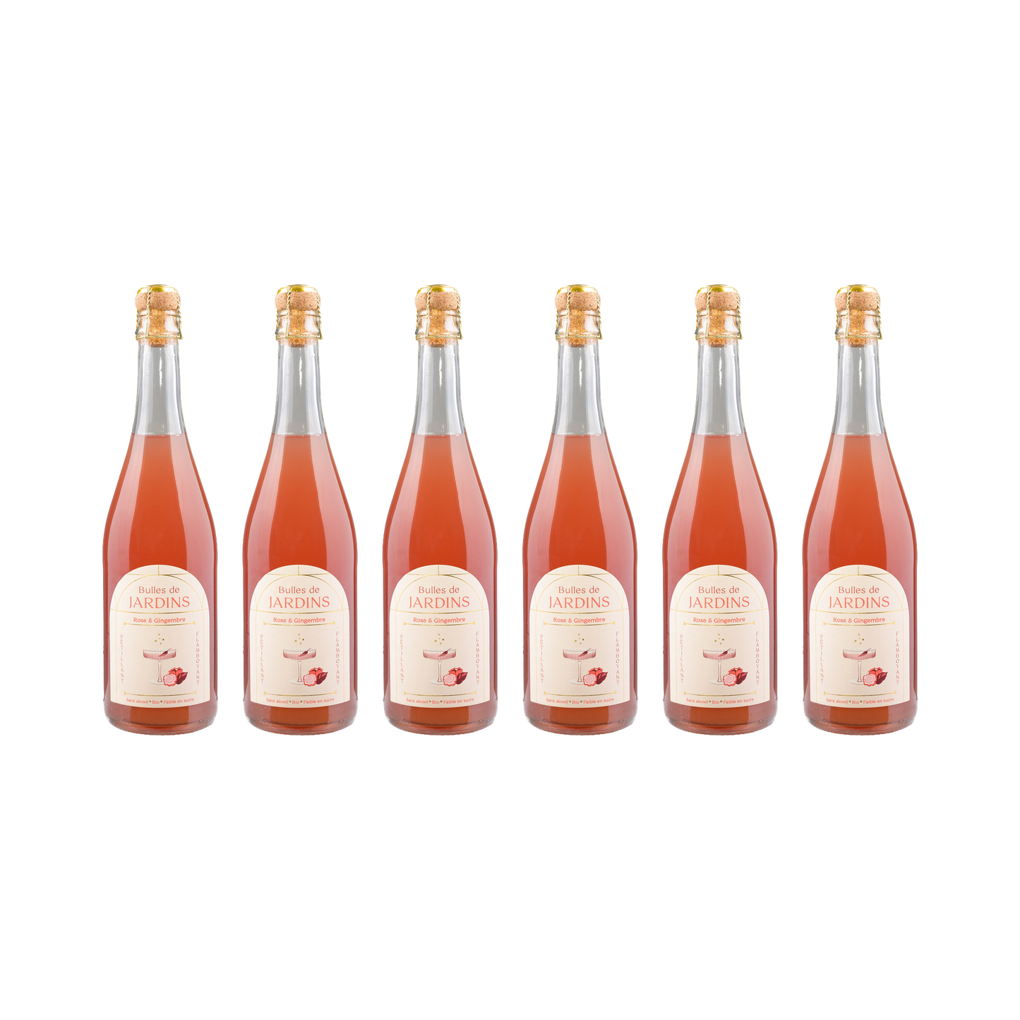 Rose Ingwer Sparkling alkoholfrei — 6× 700 ml
