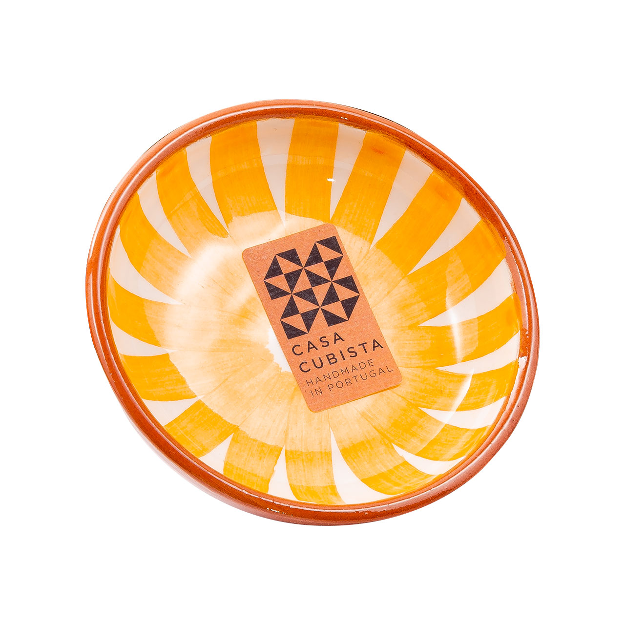 Keramikschale klein ray tangerine