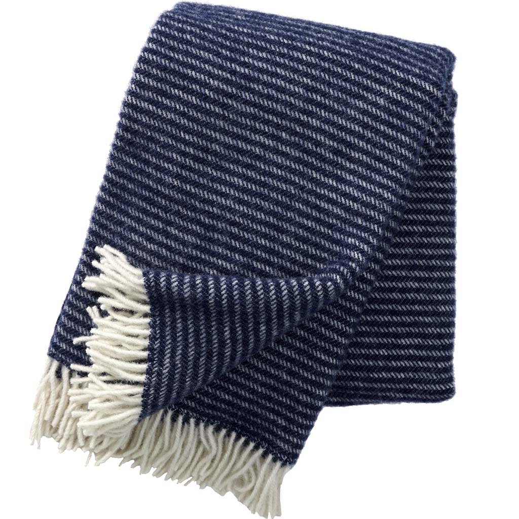 Klippan Wolldecke Ralph navy