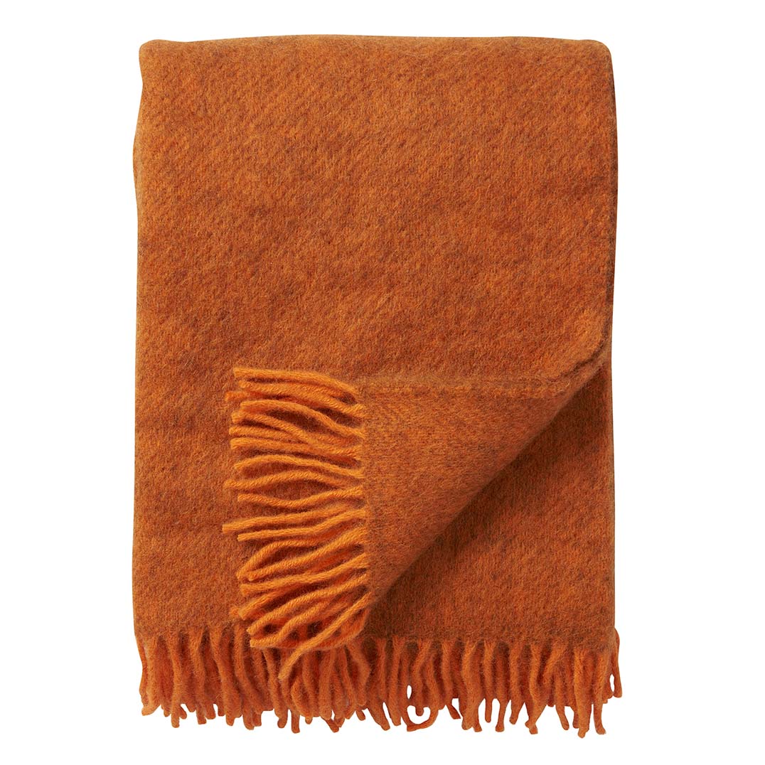 Klippan Wolldecke Gotland orange