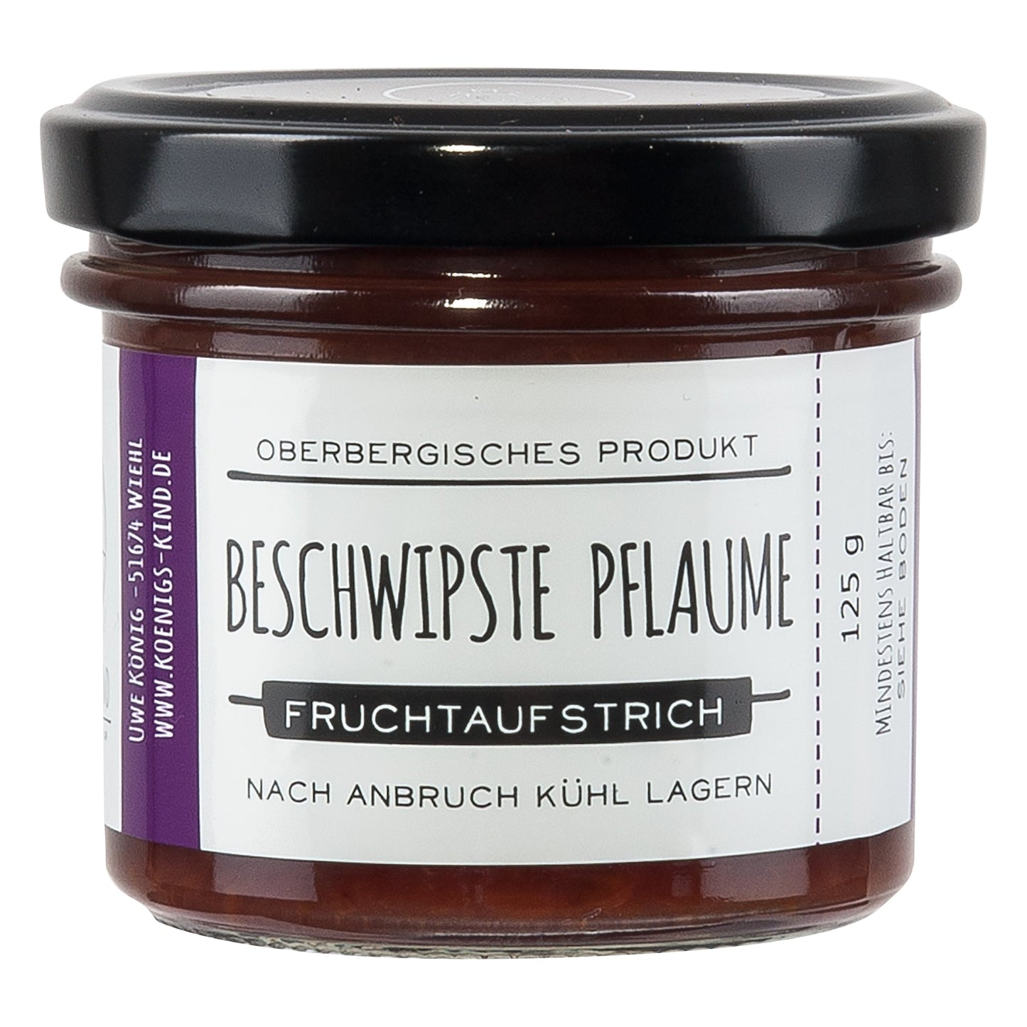 Königskind beschwipste Pflaume Fruchtaufstrich
