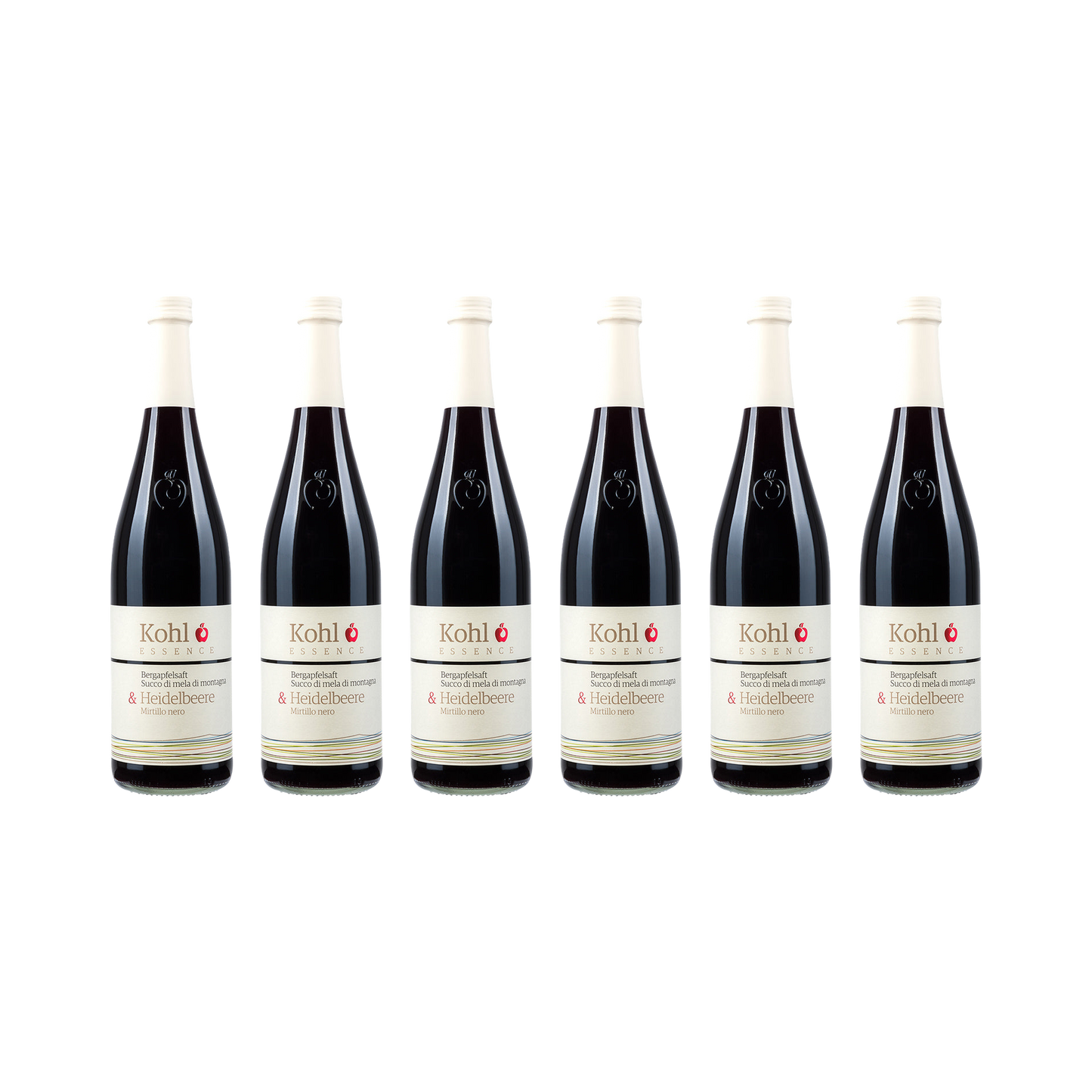 Apfelsaft mit Wildheidelbeere — 6× 750 ml