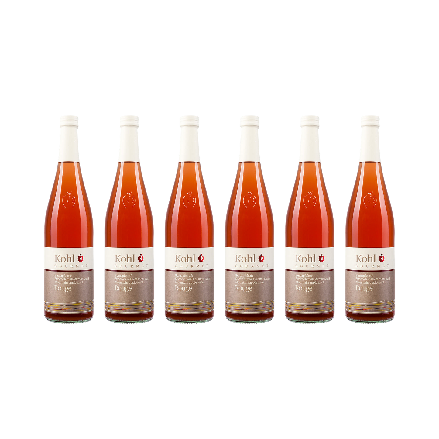 Bergapfelsaft Rouge — 6× 750 ml