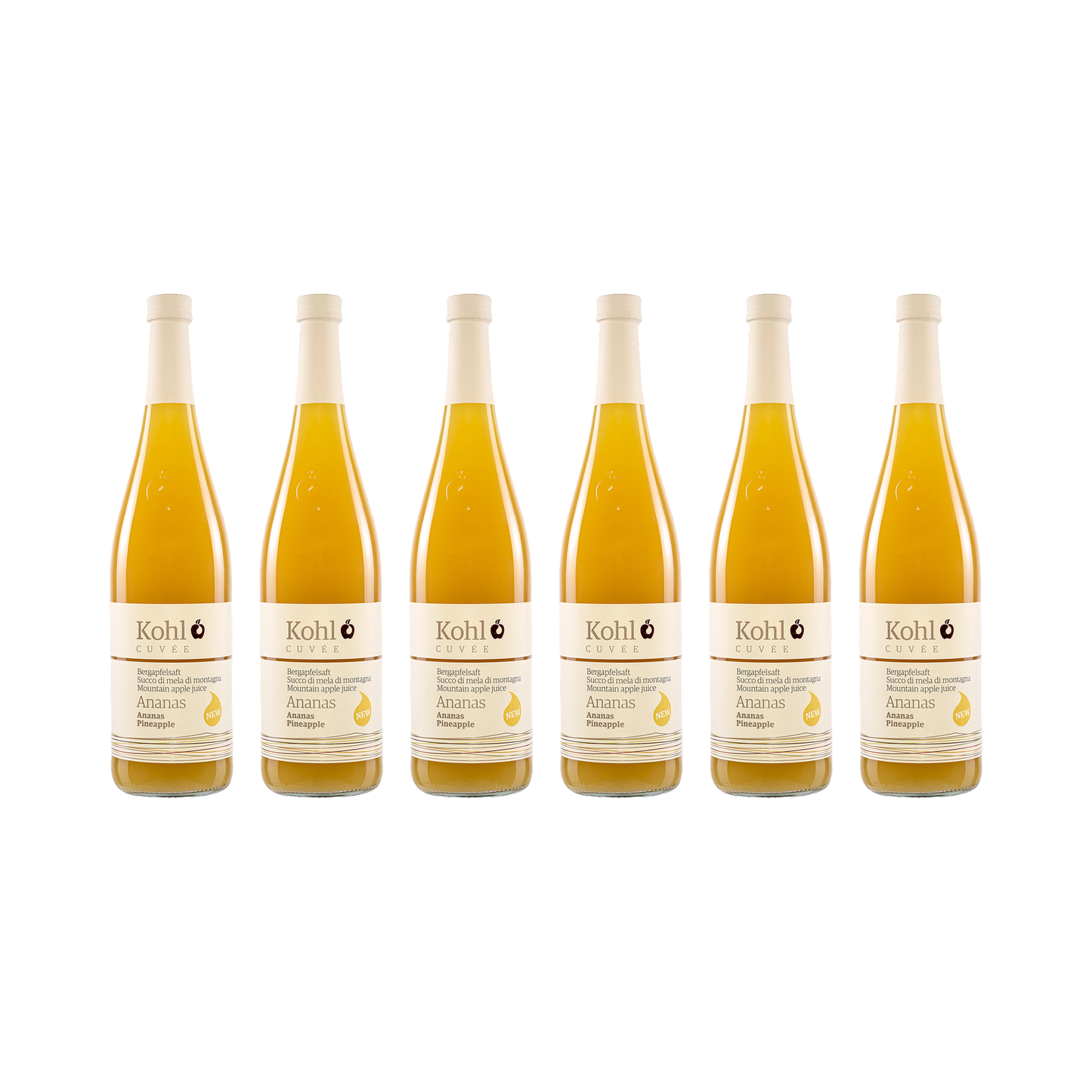 Apfelsaft mit Ananas — 6× 750 ml