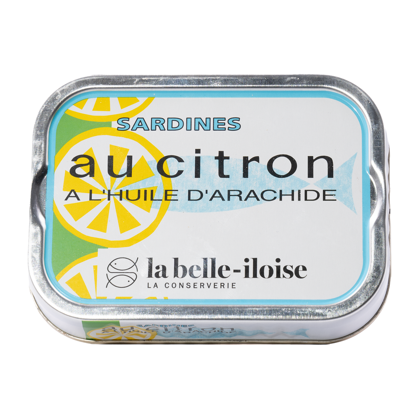 Sardinen mit Erdnussöl und Zitrone von la belle-iloise in der 115-g-Dose
