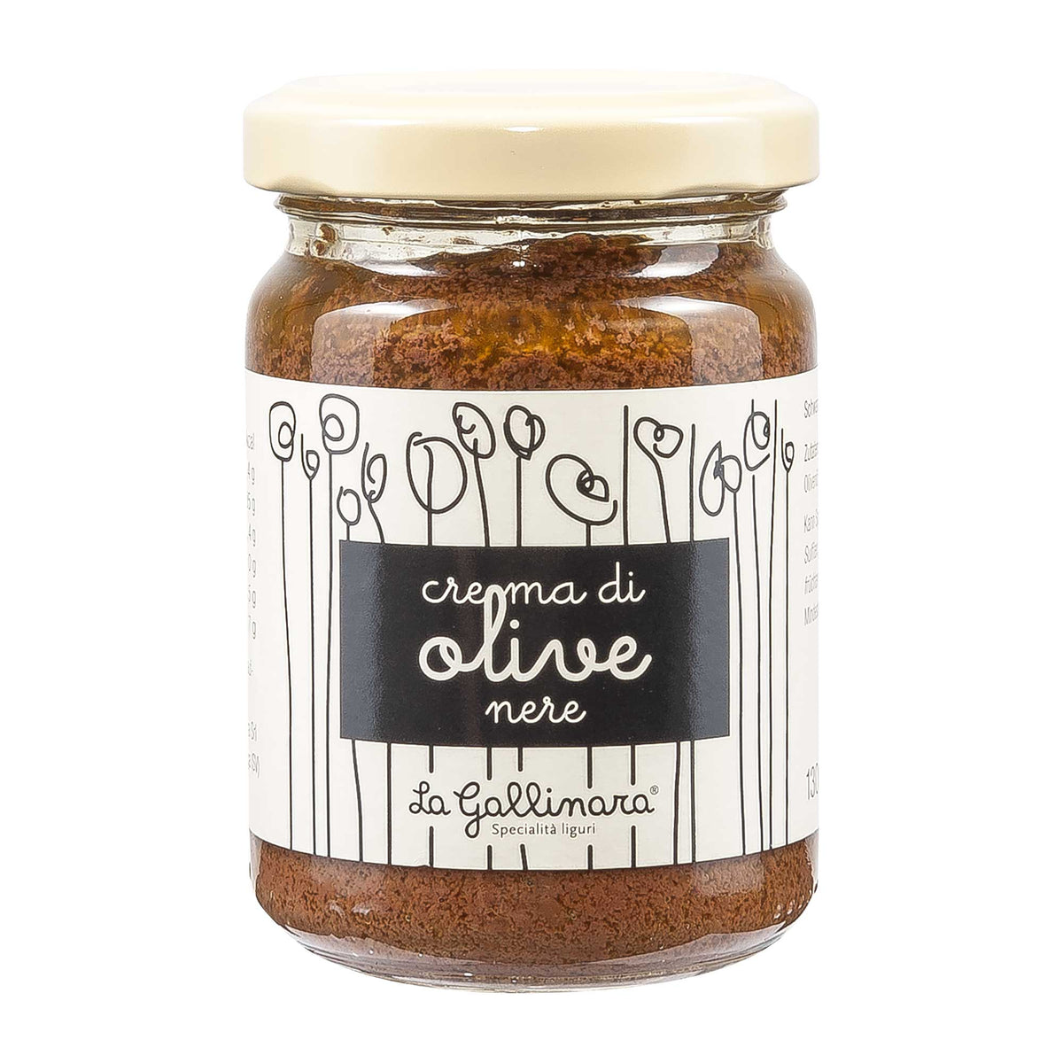 La Gallinara schwarze Olivenpaste 130g