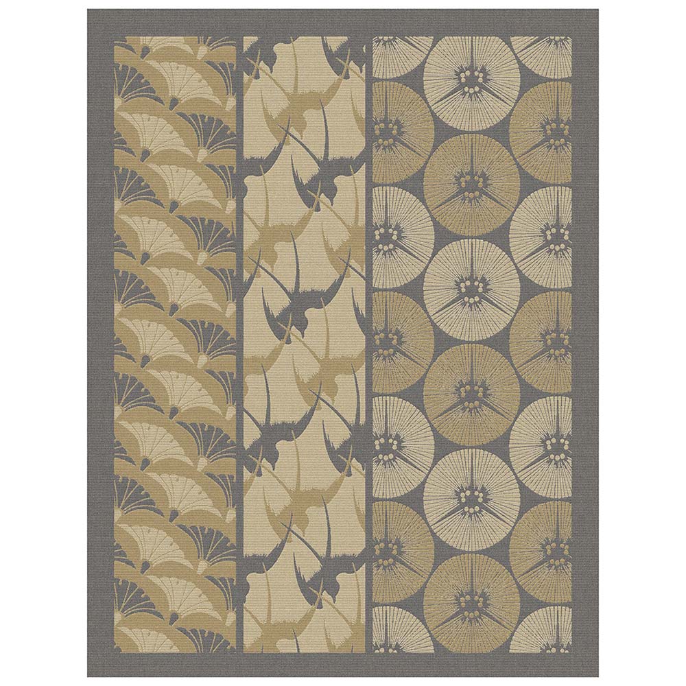 Le Jacquard francais Geschirrtuch Yukata grau