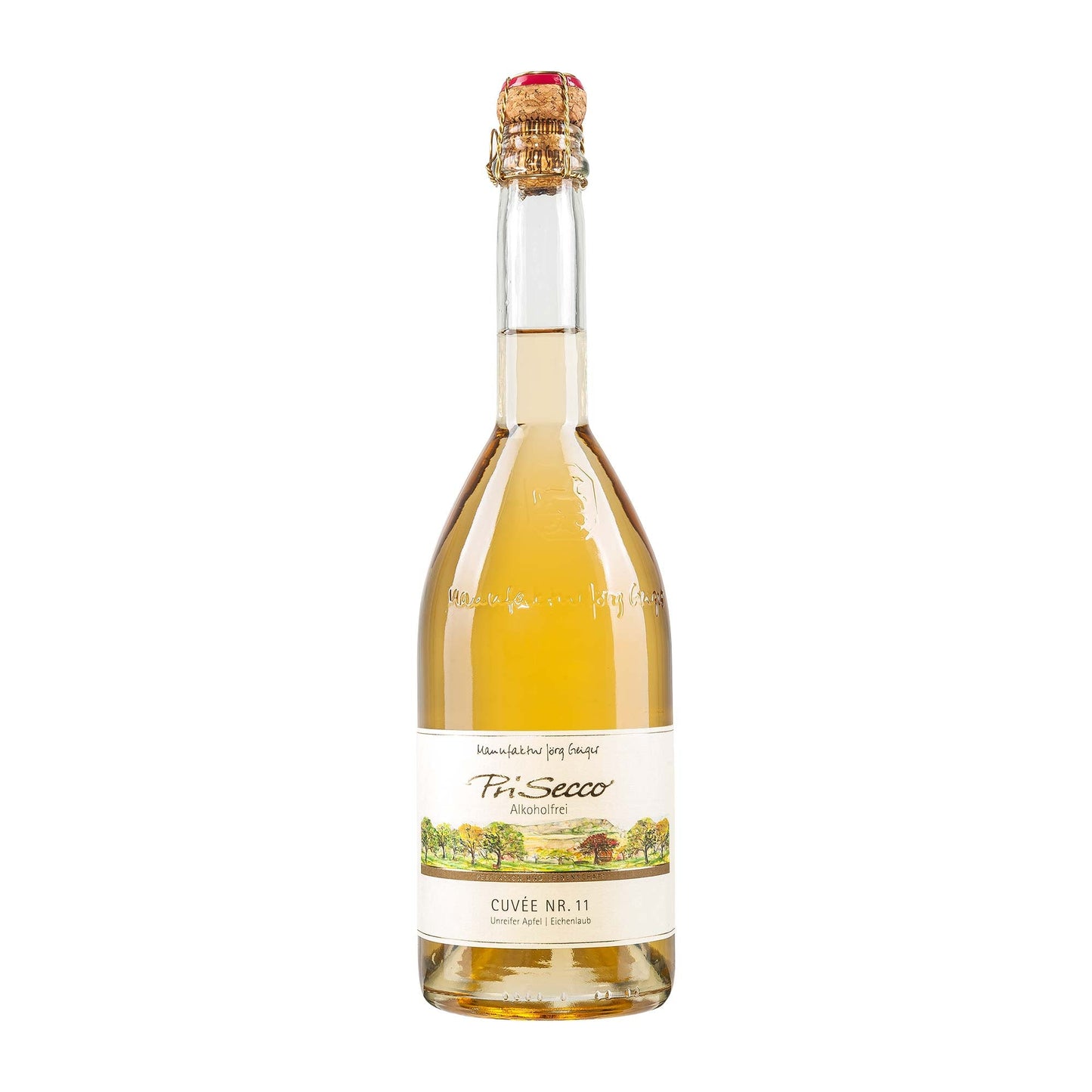 Manufaktur Jörg Geiger Prisecco Cuvée Nr. 11 unreifer Apfel Eichenlaub alkoholfrei