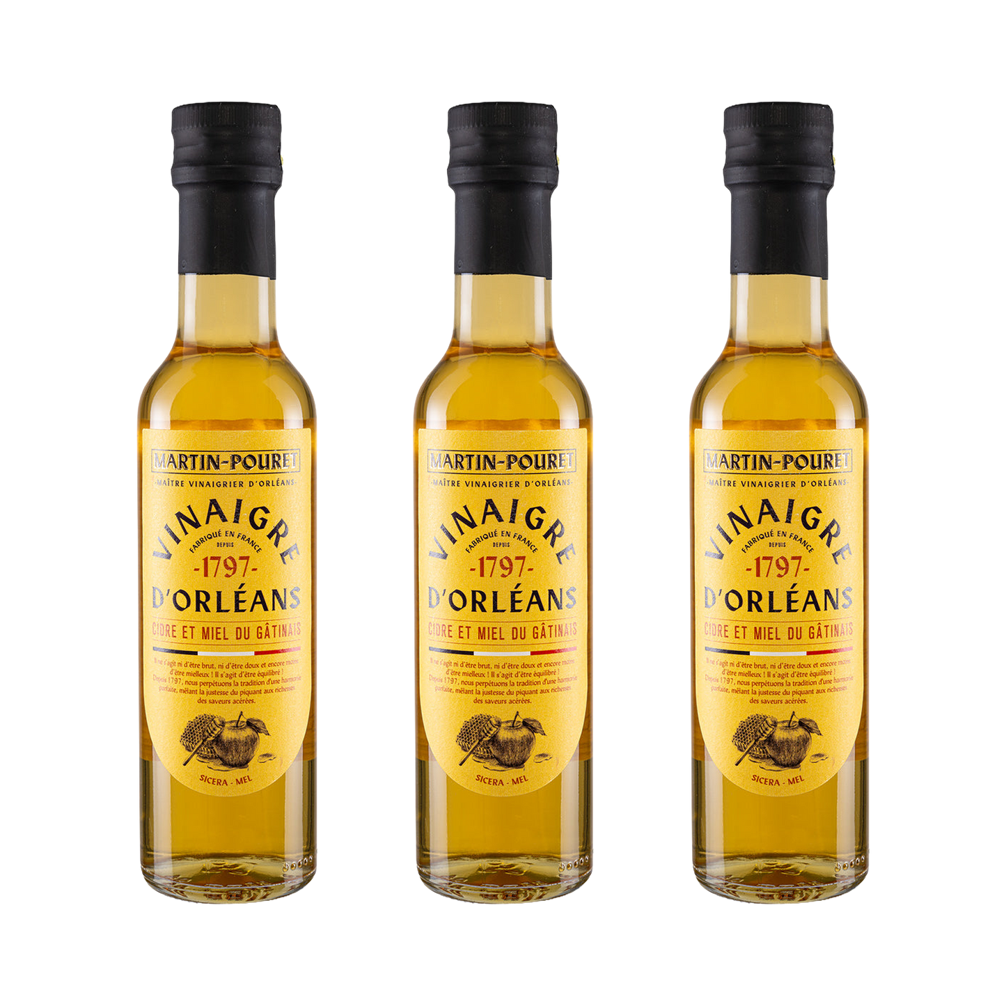 Apfelessig mit Honig — 3× 250 ml