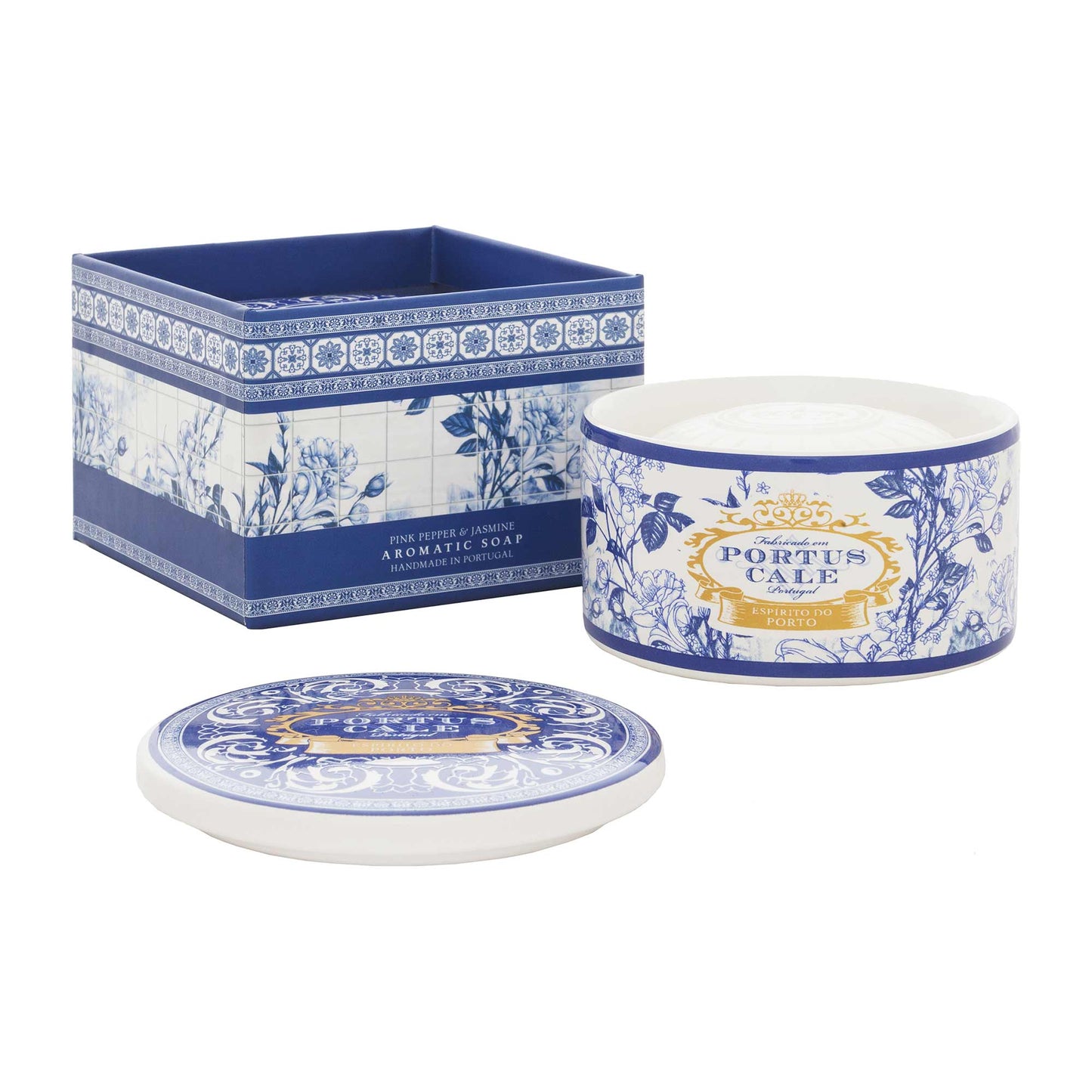 Portus Cale Seife Gold & Blue Schmuck Dose
