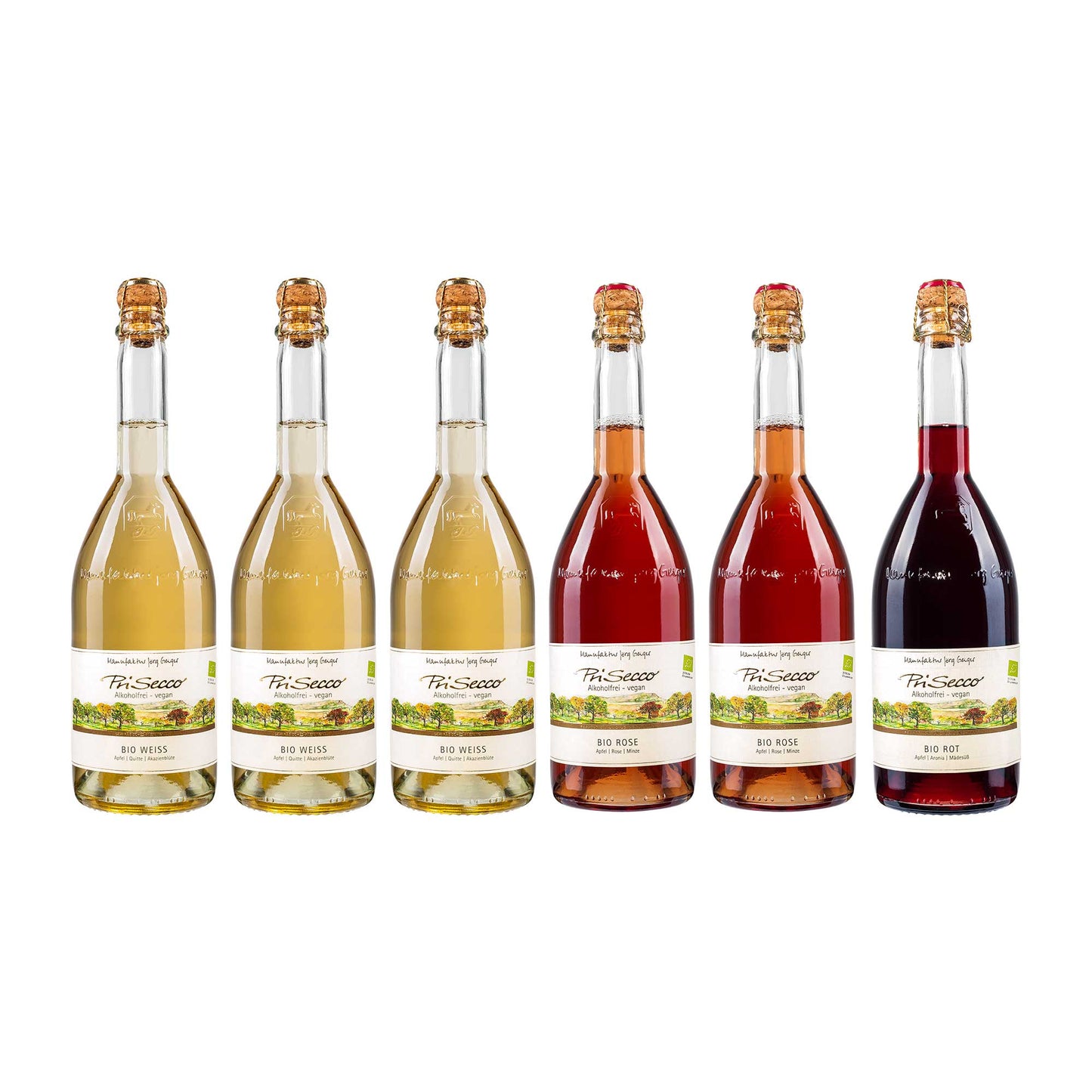Prisecco Probierpaket Die Bio Sorten alkoholfrei