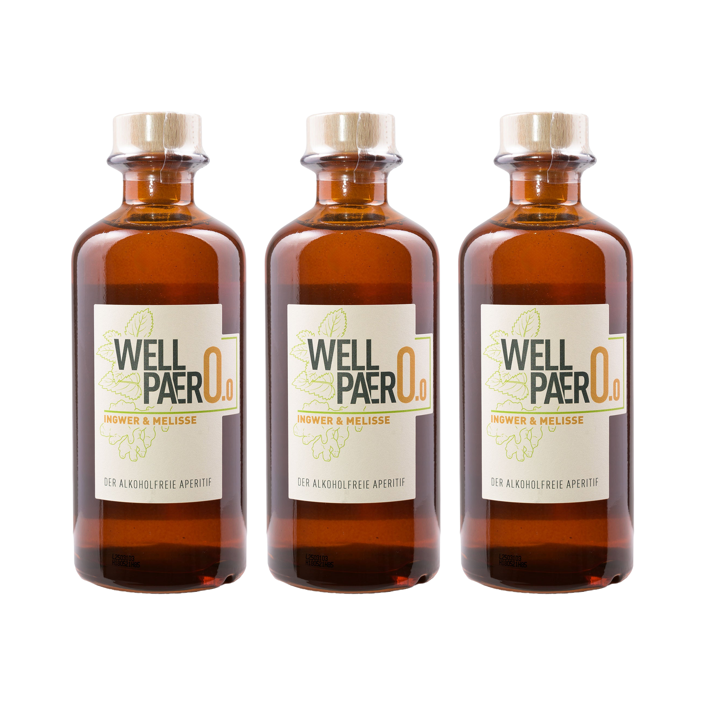 Wellpaero Ingwer Melisse – alkoholfrei — 3× 350 ml