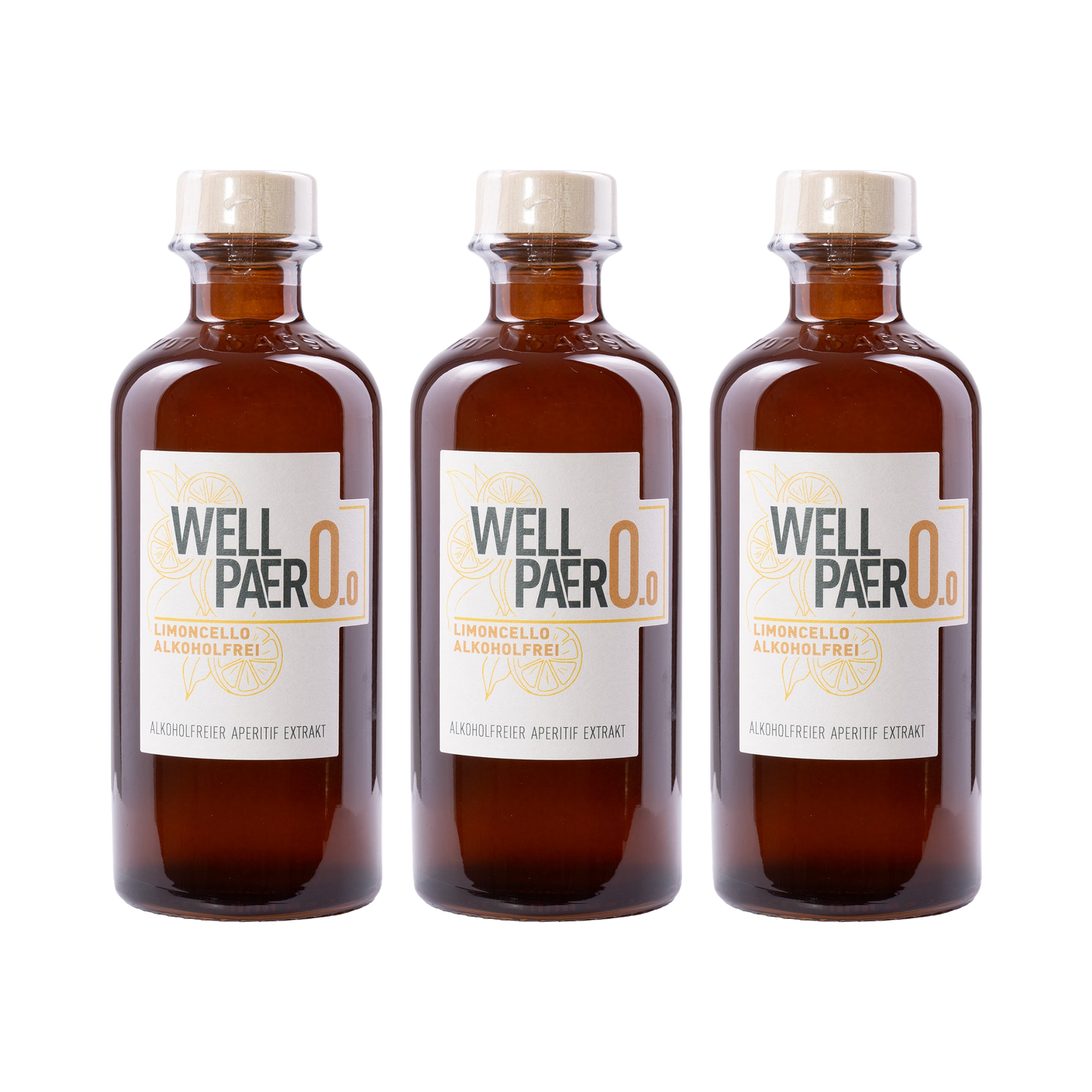 Wellpaero Limoncello – alkoholfrei — 3× 350 ml