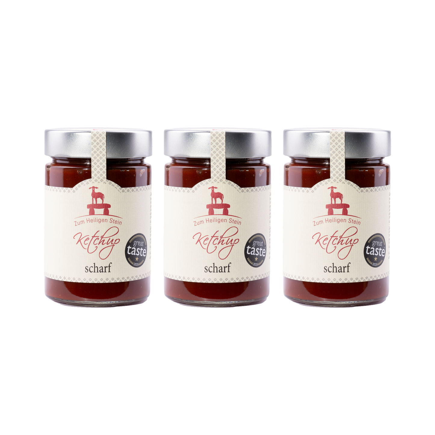 Zum heiligen Stein — Ketchup scharf — 3× 400 g