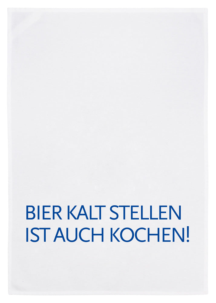 17:30 Geschirrtuch  Bier kalt stellen  blau