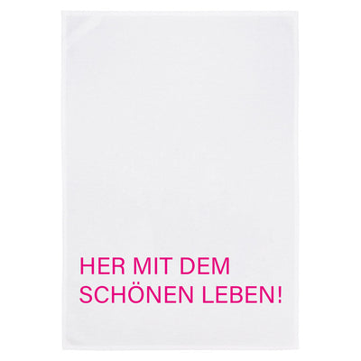 Dish towel – Beautiful life – pink