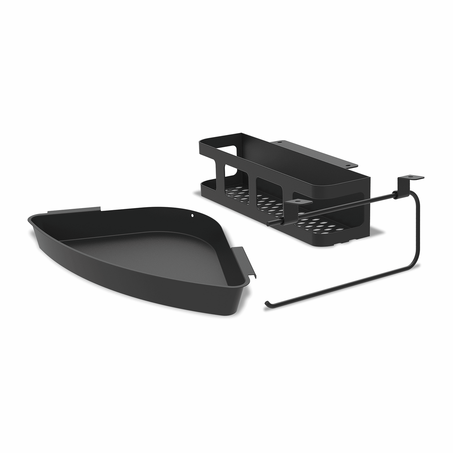 EGG Frame Zubehörpaket 3-teilig — Zubehörhalter, Universal-Tray und Handtuchhalter
