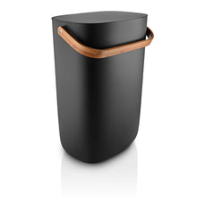 Eva Solo Reflect Abfallsortierbehälter 33 L Black mit Bambusdeckel, Standgerät