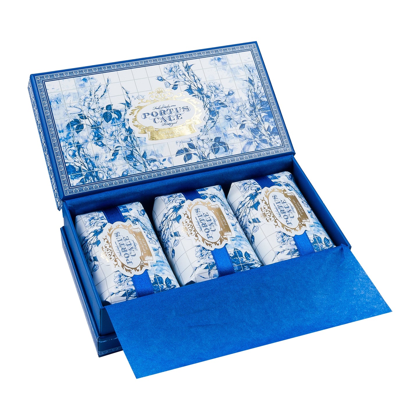 Portus Cale  Seife Gold & Blue Geschenkset