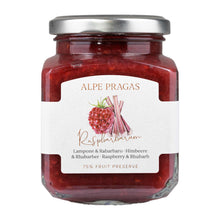 Alpe Pragas  Himbeere Rhabarber Fruchtaufstrich
