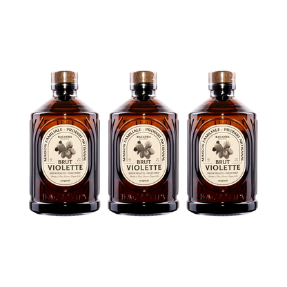 3er Set bacanha-veilchen-sirup-brut_3