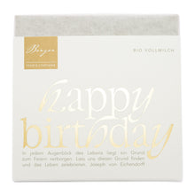 Berger Schokolade  Happy Birthday