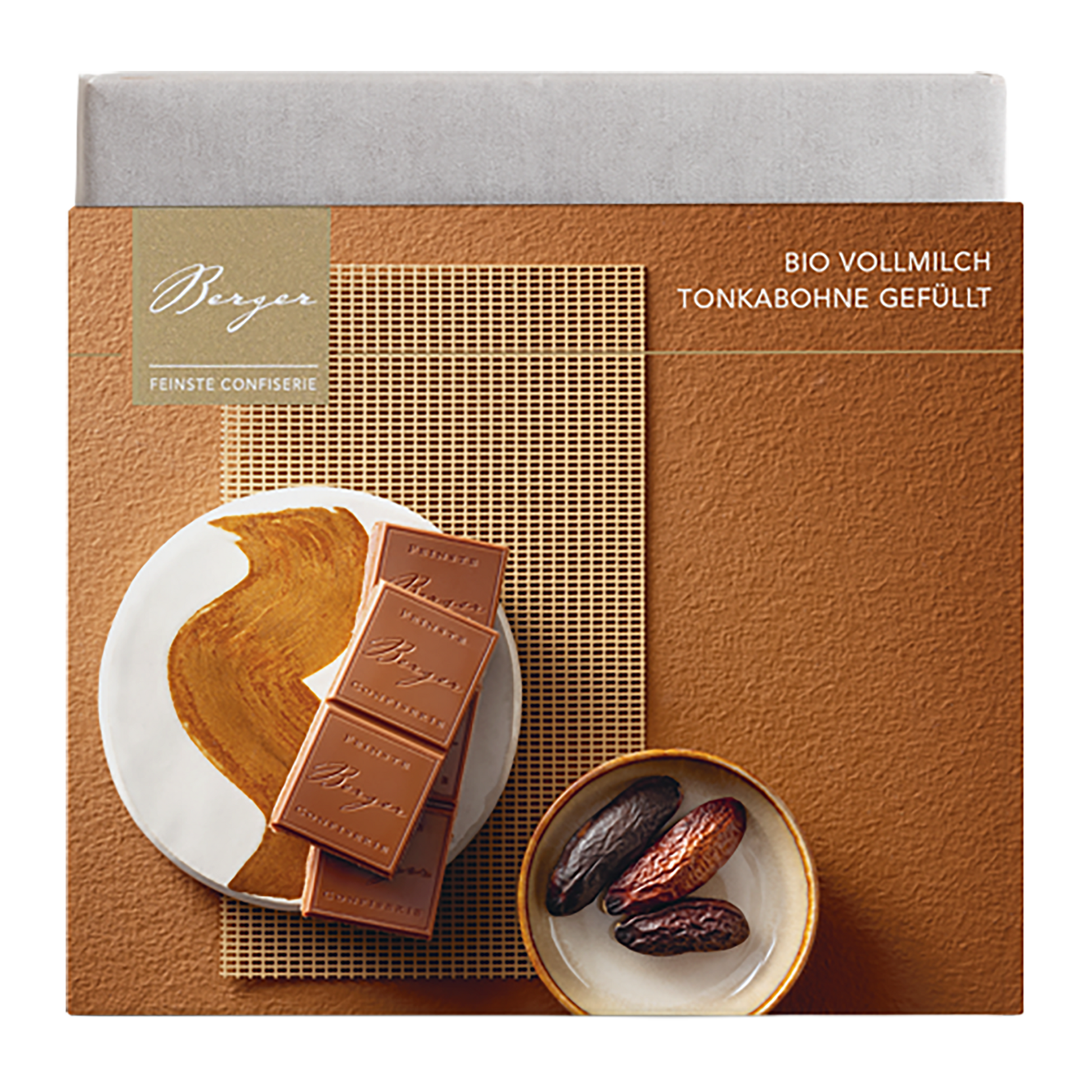 Bio Vollmilch mit Tonkabohnen-Ganache von Berger Confiserie