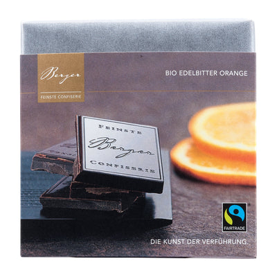Edelbitter Schokolade mit Orange