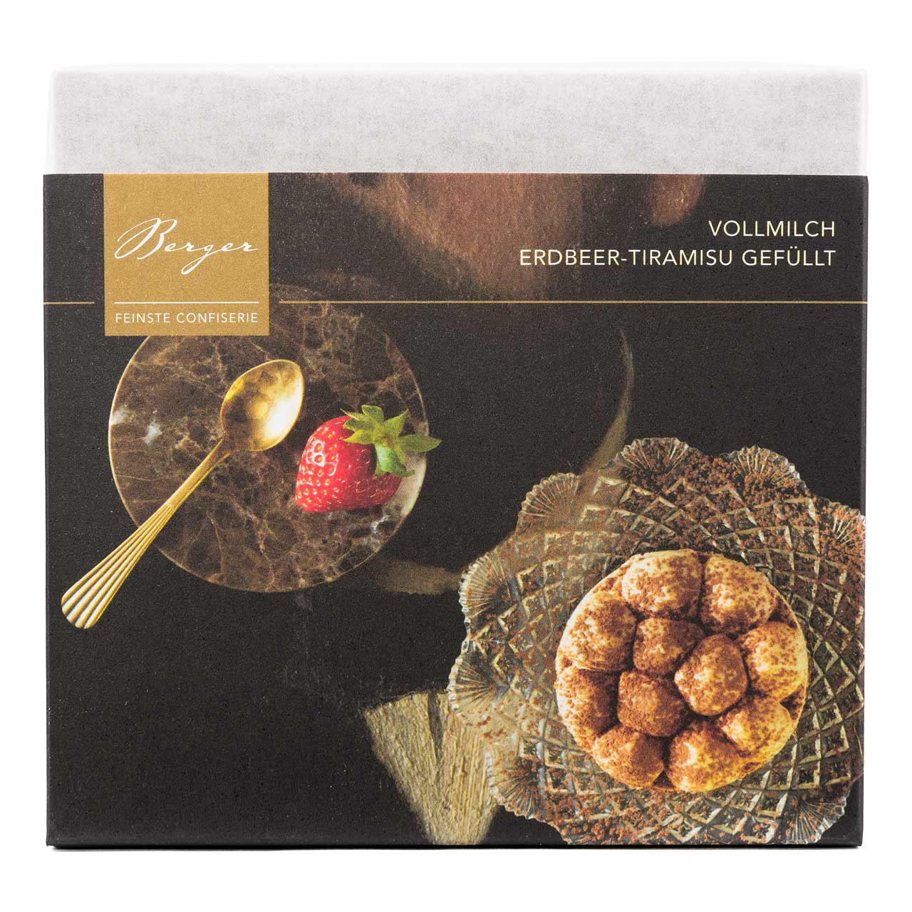 Berger Schokolade  Vollmilch Erdbeer-Tiramisu