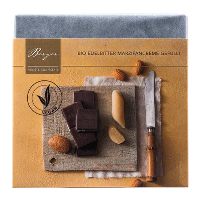 Dark Chocolate Marzipan Cream filled