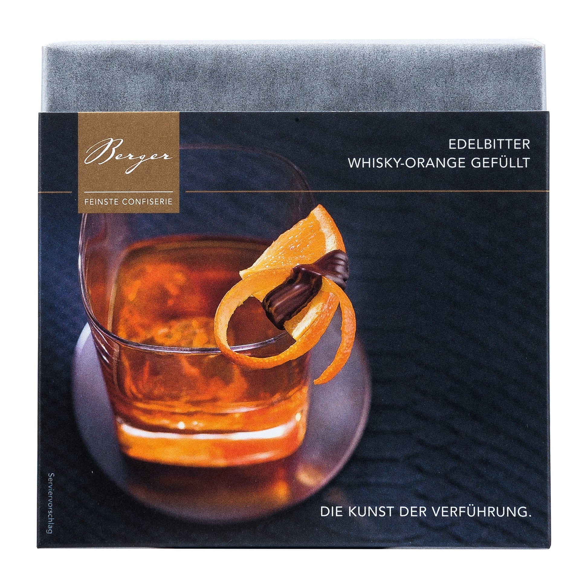 Berger Schokolade  Zartbitter Whisky Orange