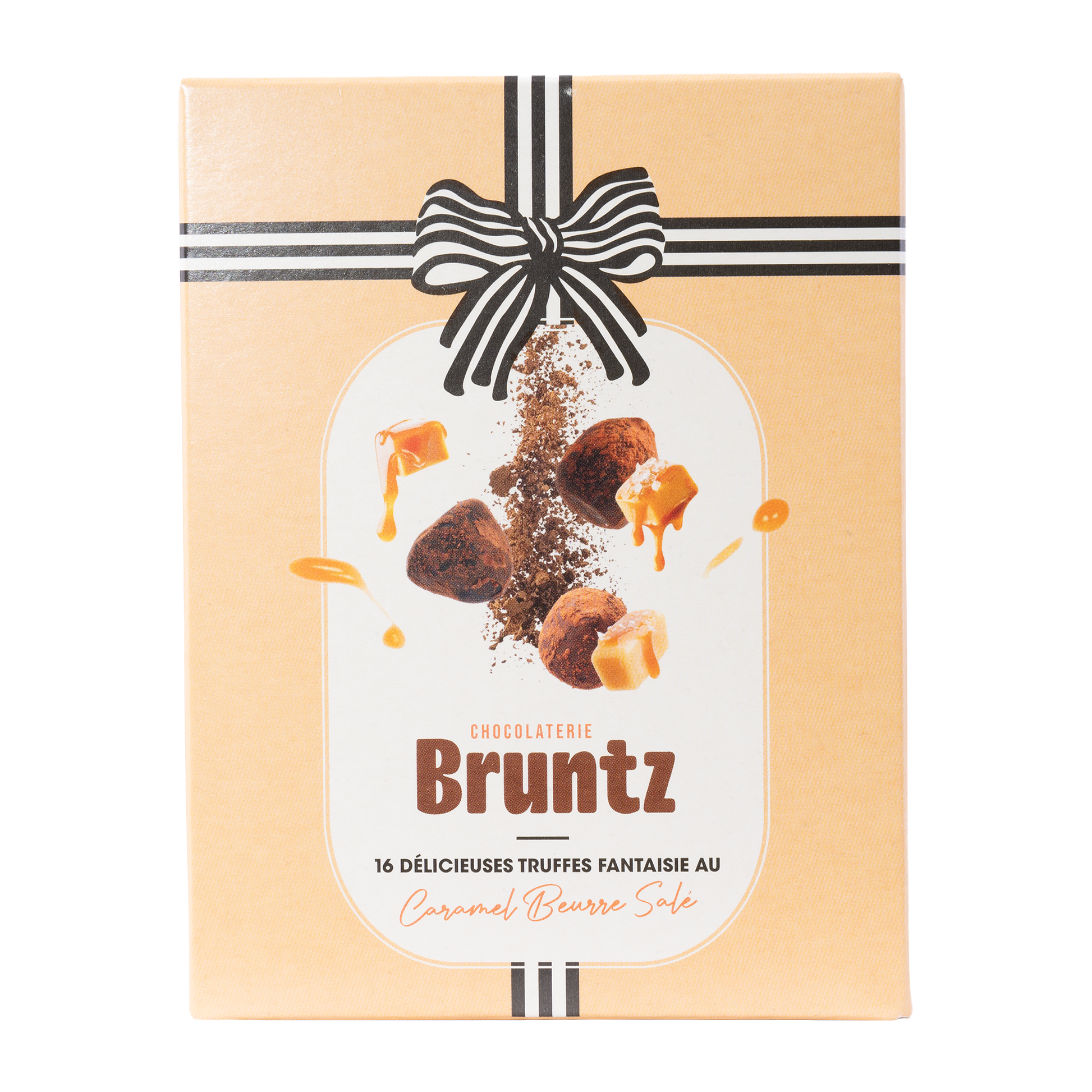 Bruntz Kakaokonfekt mit gesalzenem Karamell – 100 g Schachtel