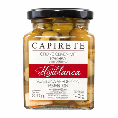 Hojiblanca Olives with Peppers