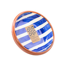 Keramikschale klein  bold stripes blue