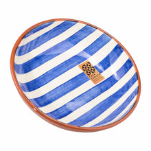 Keramikschale mittel  bold stripes blue