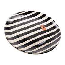Casa Cubista  Teller groß  bold stripes black