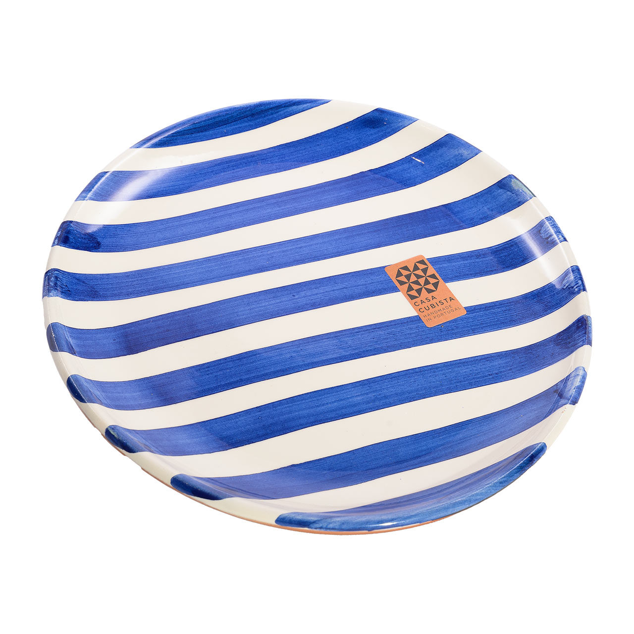 Casa Cubista  Teller klein  bold stripes blue